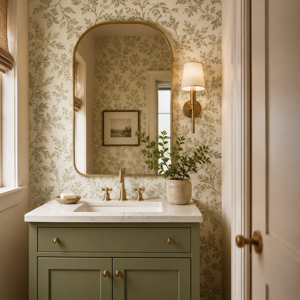 Bathroom wallpaper