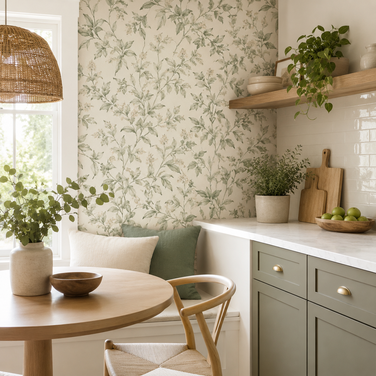 Kitchen wallpaper application